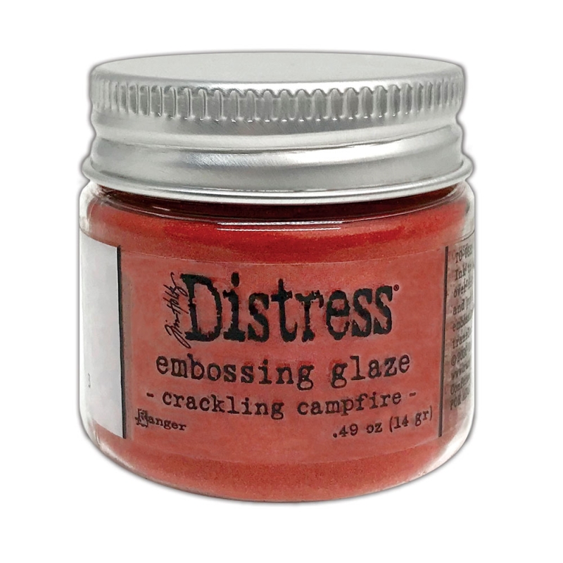 Distress Emboss Glaze Crackling Campfire