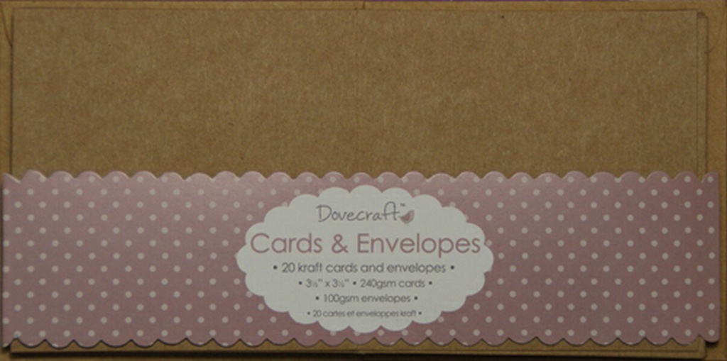 Mini Kraft Square Card & Envelopes