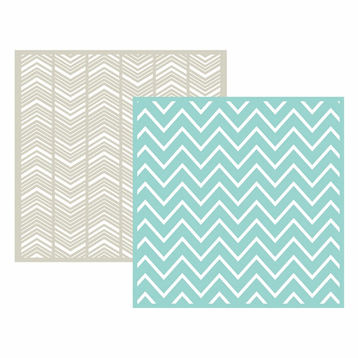 Embossing Folder - Chevron Sold in Singles