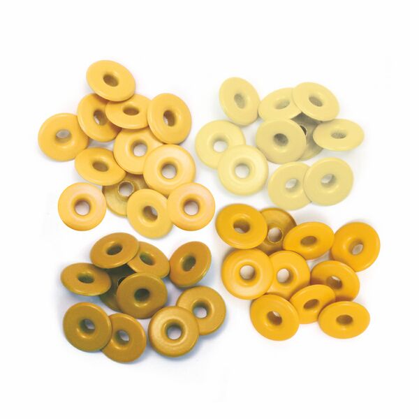 Wide Eyelets - Aluminium Yellow Sold in Singles