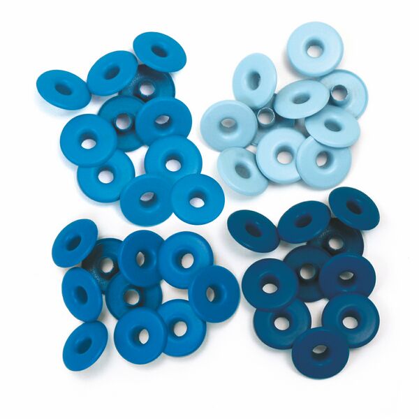 Wide Eyelets - Aluminium Blue Sold in Singles