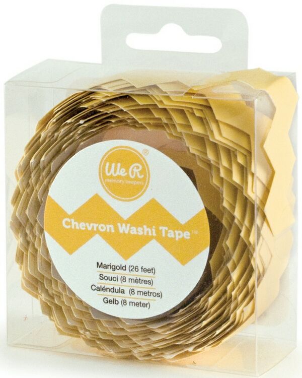 Chevron Washi Tape-Marigold Sold in Singles