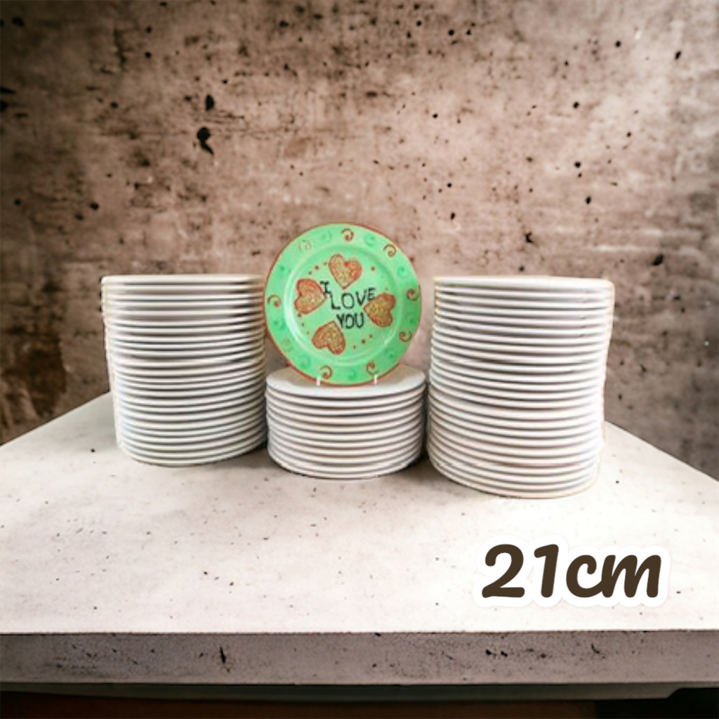 GMS Bulk Buy Plates 21cm RIMMED x60