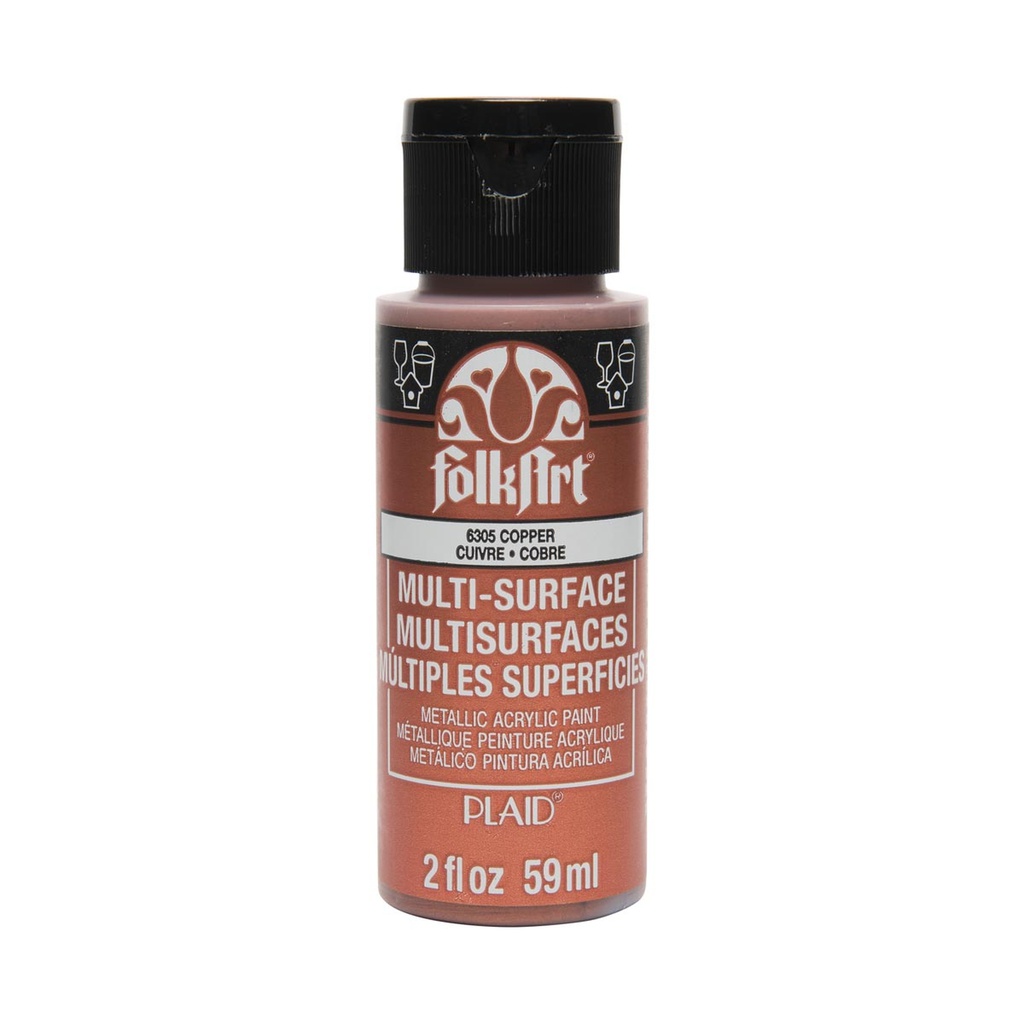 METALLIC COPPER Folkart Multisurface 2OZ