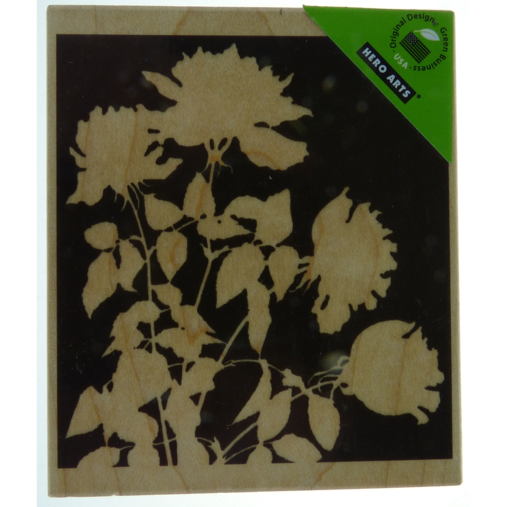 Silhouette Meadow Flowers - W