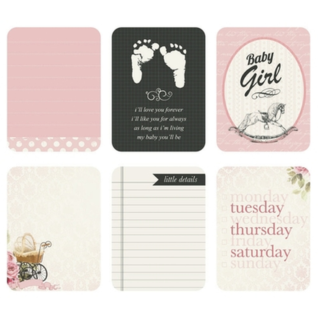 4" Cards-Rocka Bye Baby Girl    