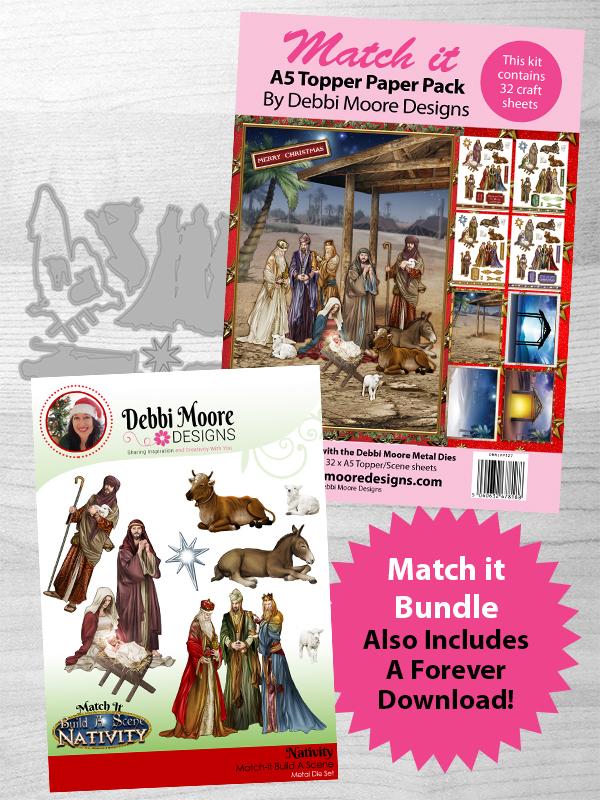 Match It - Build A Scene Nativity Die, Pad, Forever Code Set - DMMI130-DMMIPP127