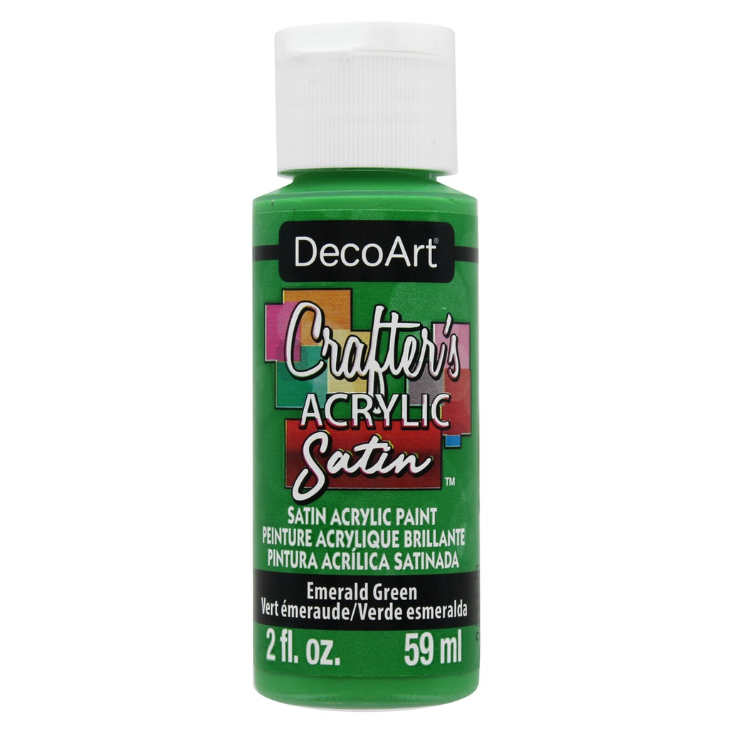 Emerald Green 2oz Crafters Acrylic Satin