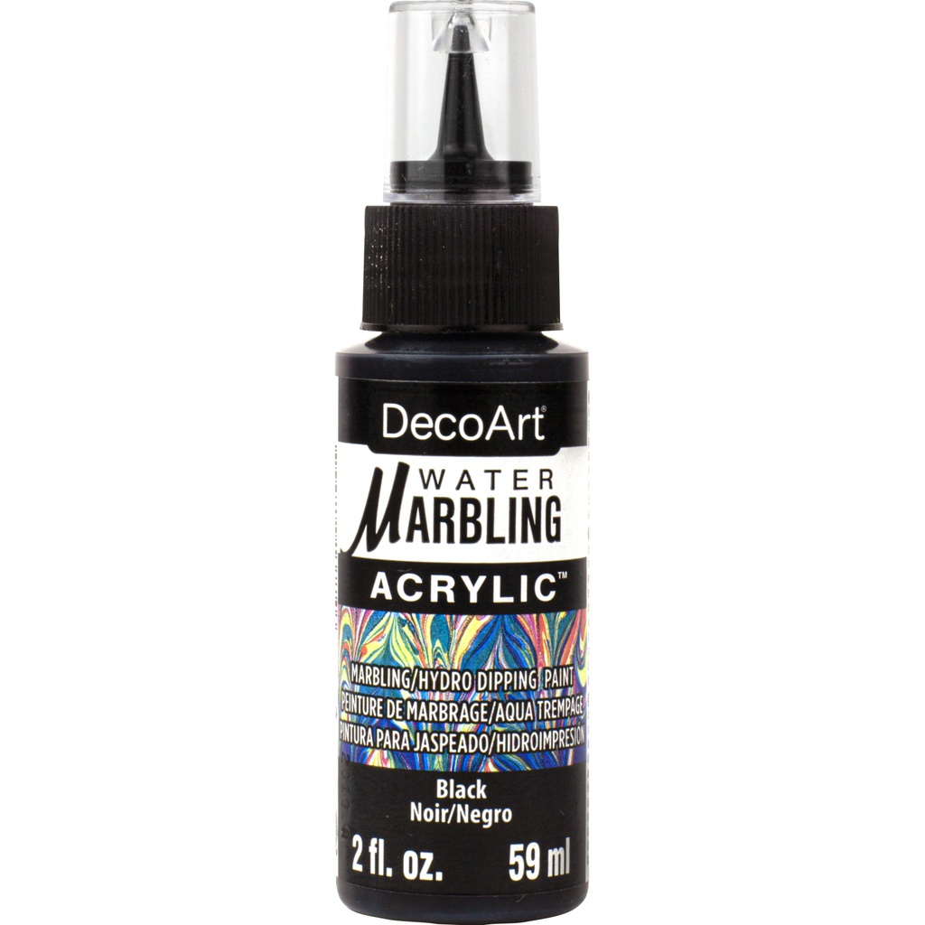 Black Water Marbling Paint 2oz