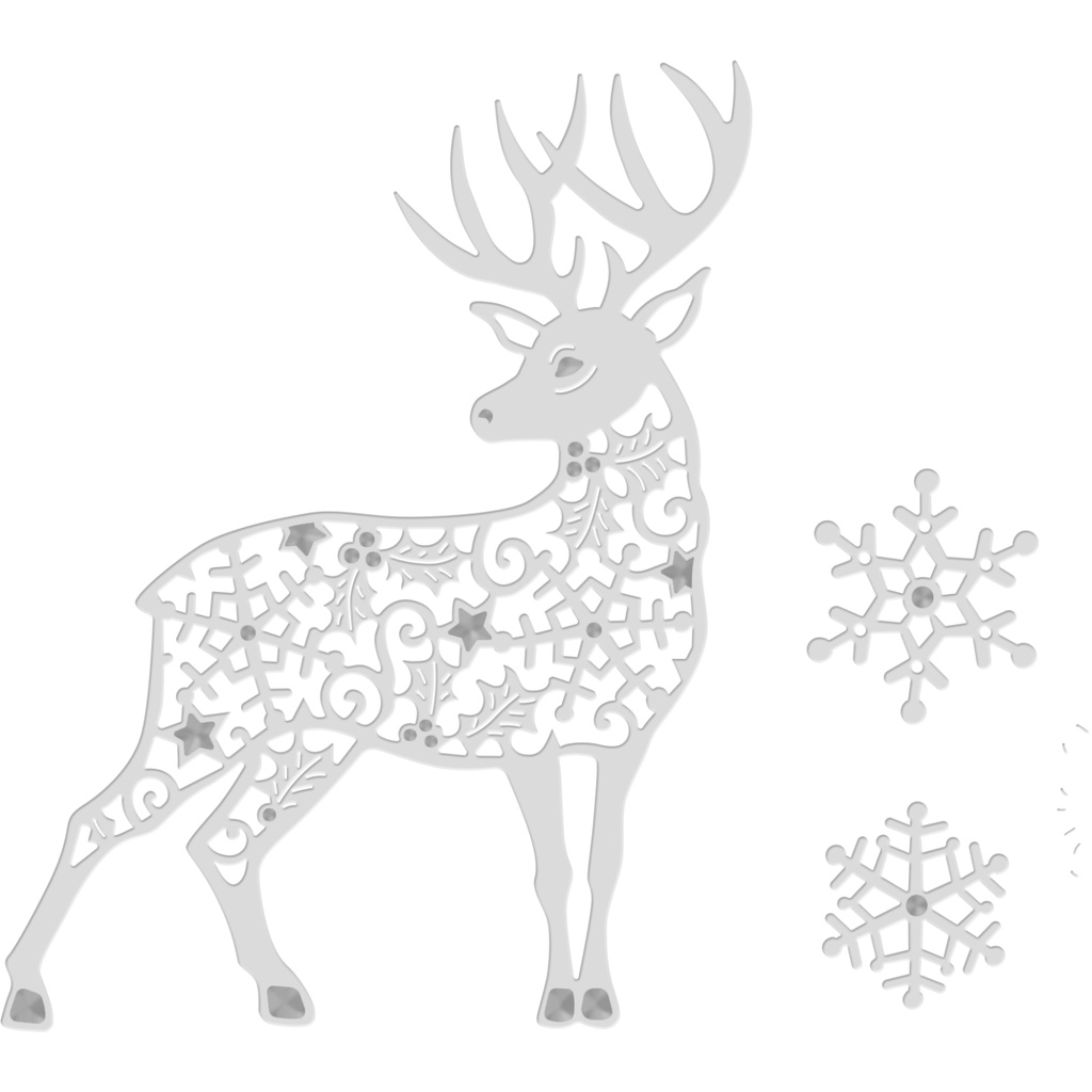 Filigree Reindeer Sweet Dixie Cutting Die