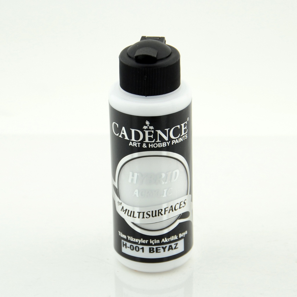 White 120 ml Hybrid Acrylic Paint For Multisurfaces (H-001)