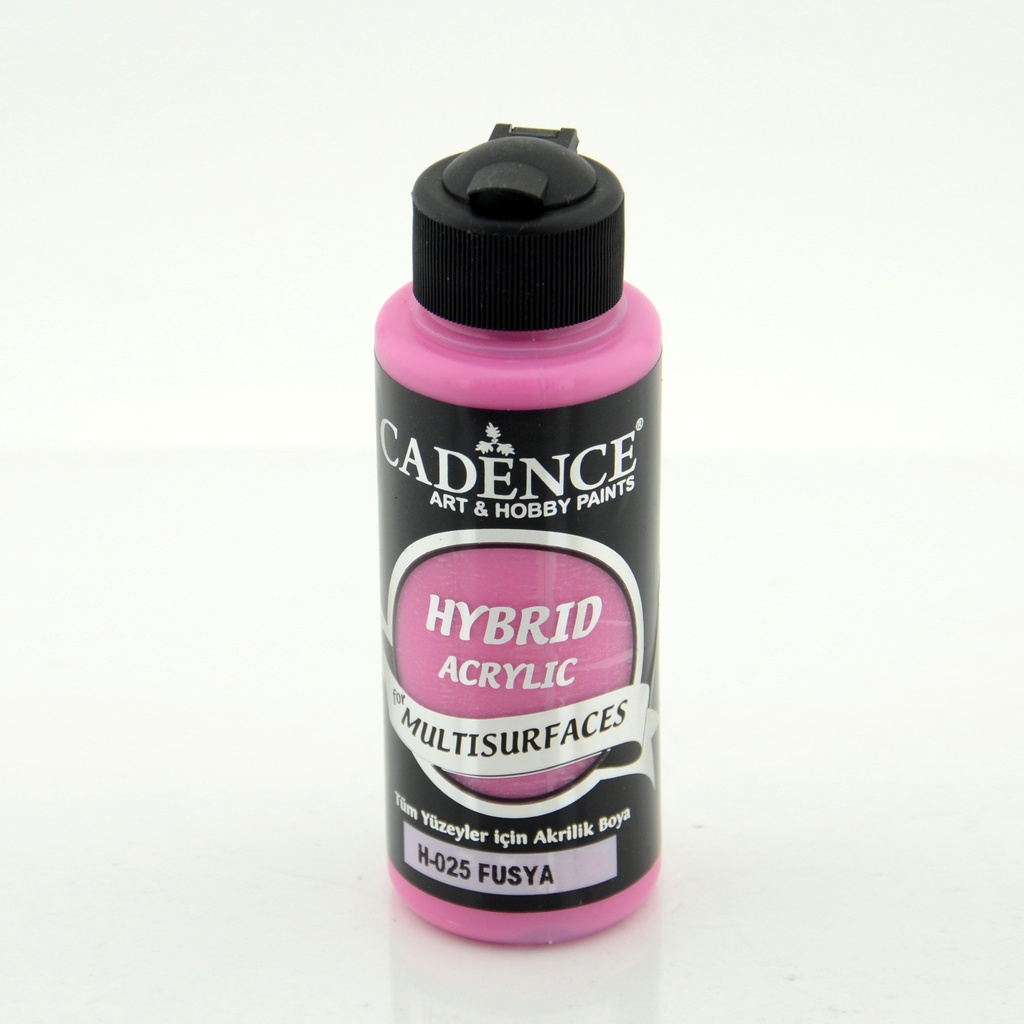 Fuchsia 120 ml Hybrid Acrylic Paint For Multisurfaces (H-025)