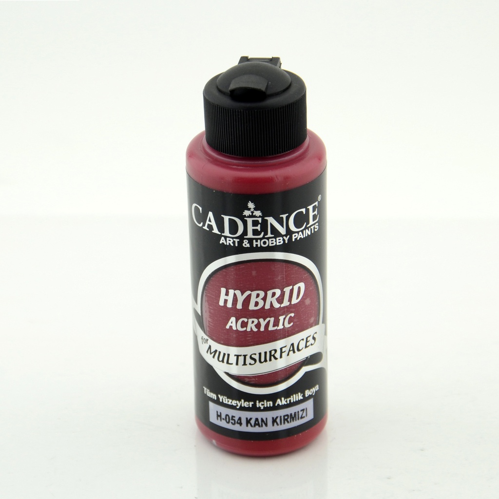 Blood Red 120 ml Hybrid Acrylic Paint For Multisurfaces (H-054)