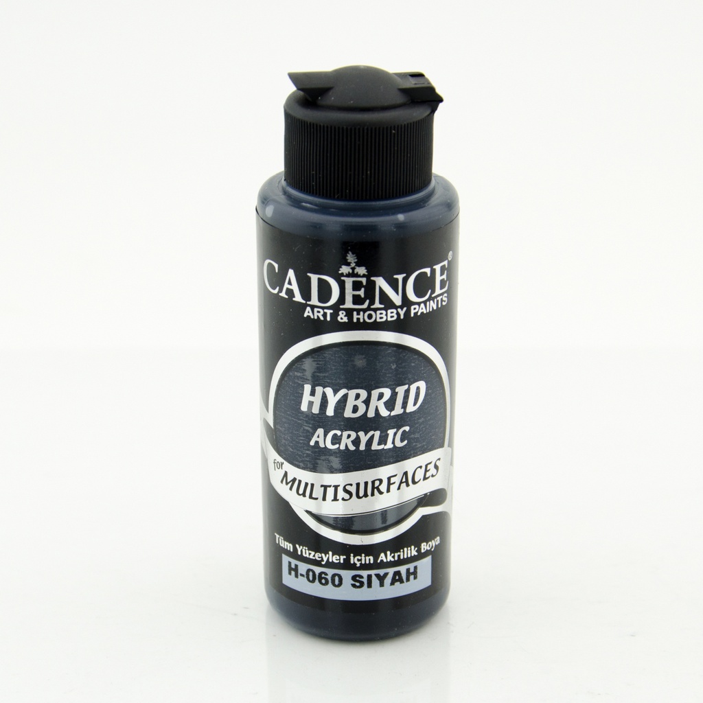 Black 120 ml Hybrid Acrylic Paint For Multisurfaces