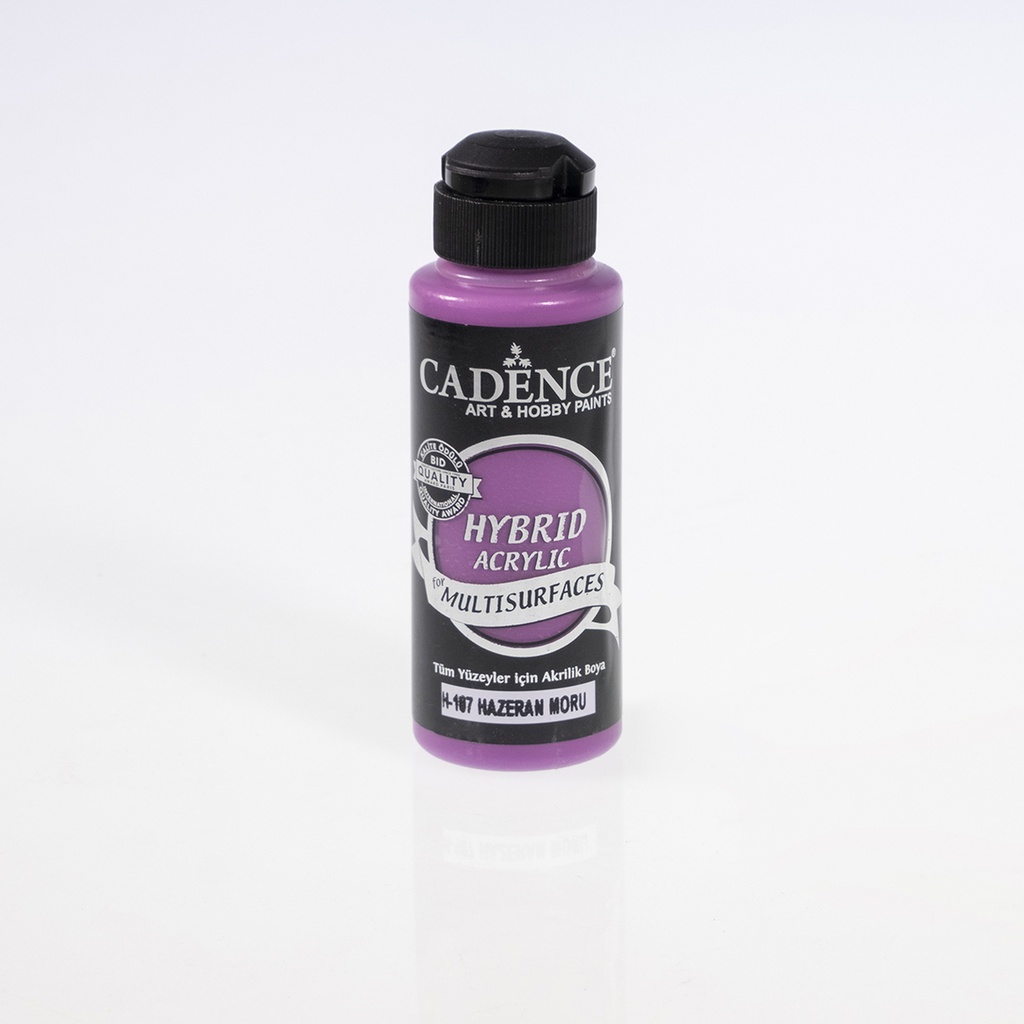 Hazeran Purple 120 ml Hybrid Acrylic Paint For Multisurfaces (H-107)