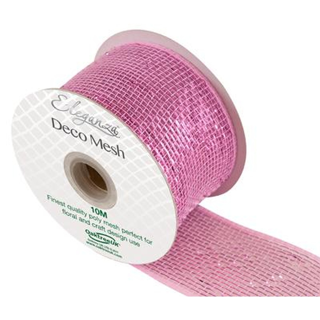 DecoMesh Metallic Pink No.2 - 63mmx10m