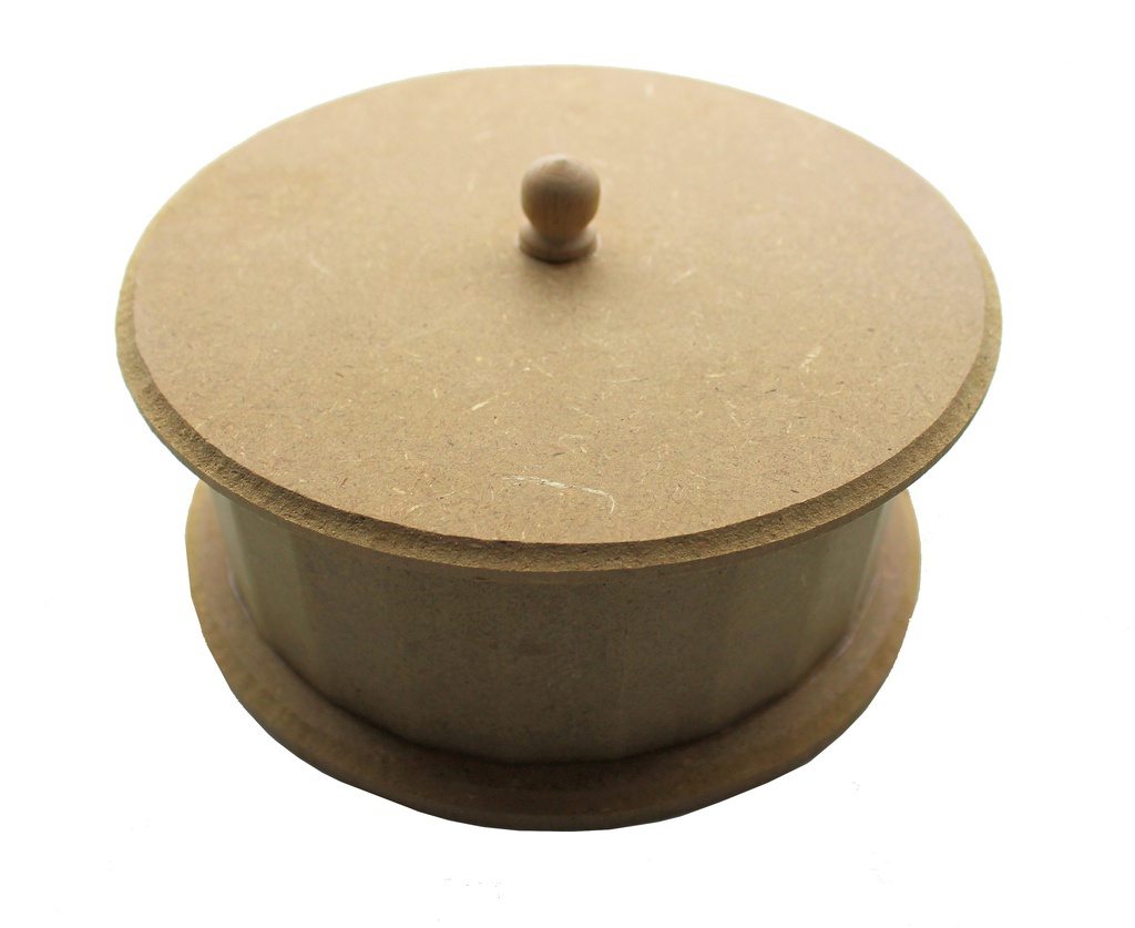 MDF Round Box (18x18x8cm)