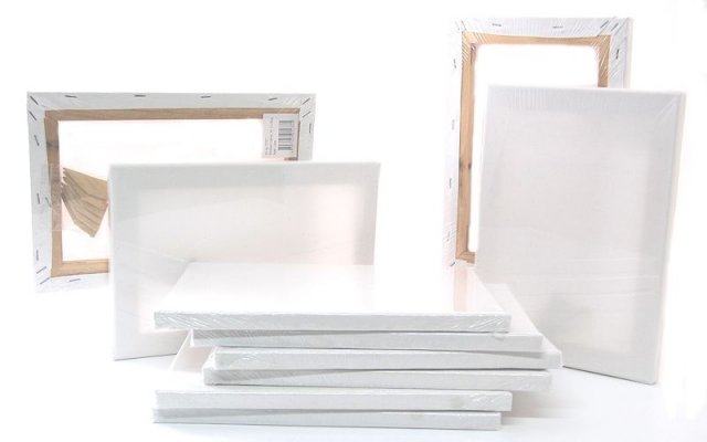 Stretched Canvas A4 - pack 10A4 21x30 cm, depth 1,6 cm (copy)