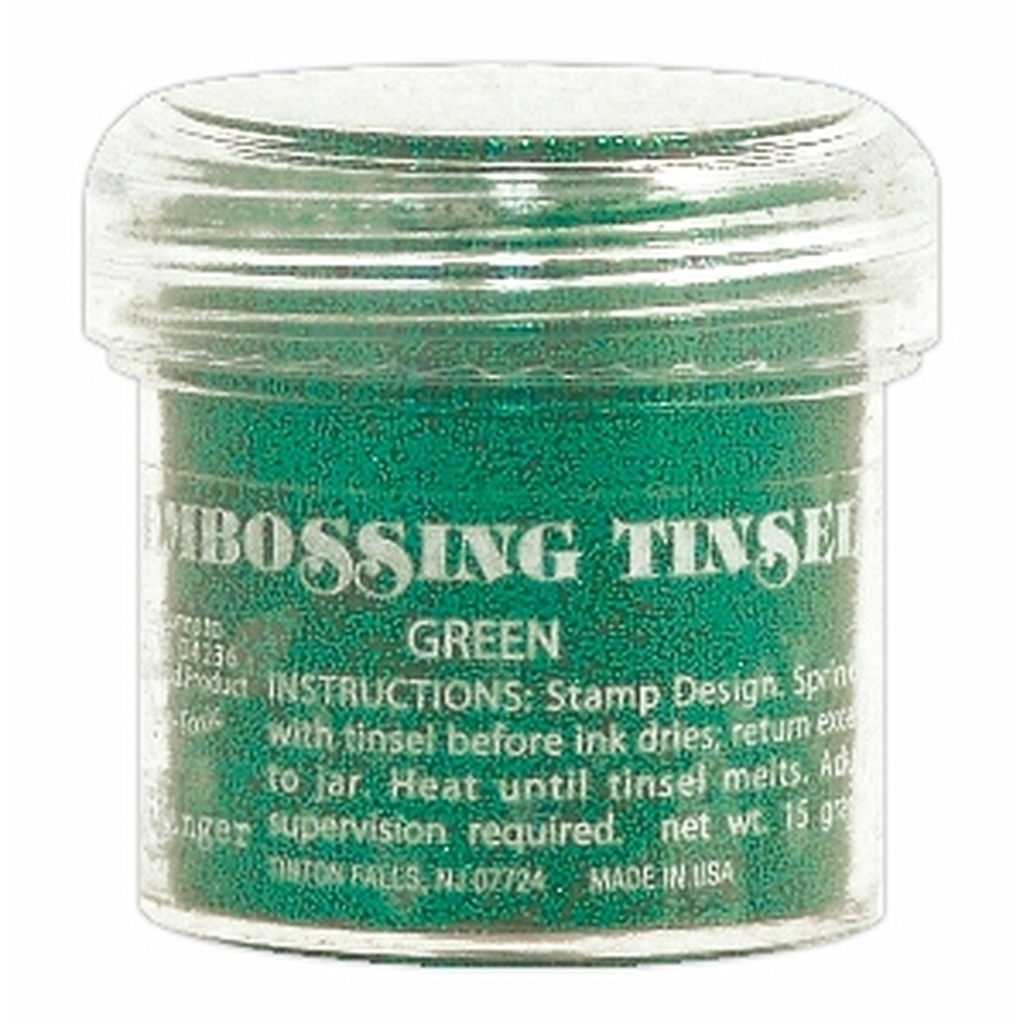 Green Embossing Tinsel        