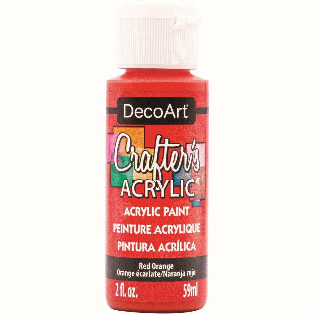 Red Orange 2oz Crafters Acrylic