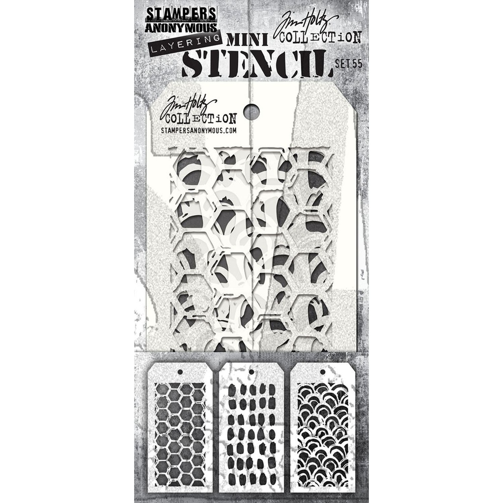 Mini Stencil Set #55 - Tim Holtz