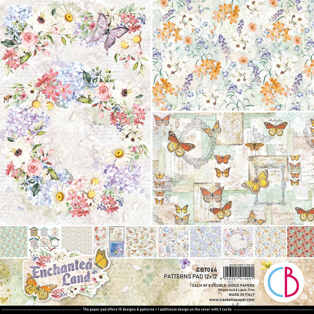 Ciao Bella Enchanted Land 12" x 12" Patterns Pad