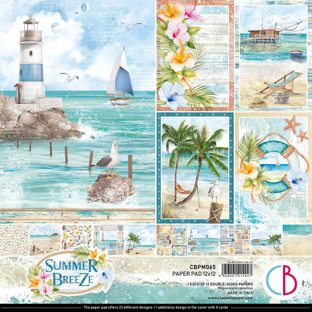 Ciao Bella Summer Breeze 12" x 12" Paper Pad 