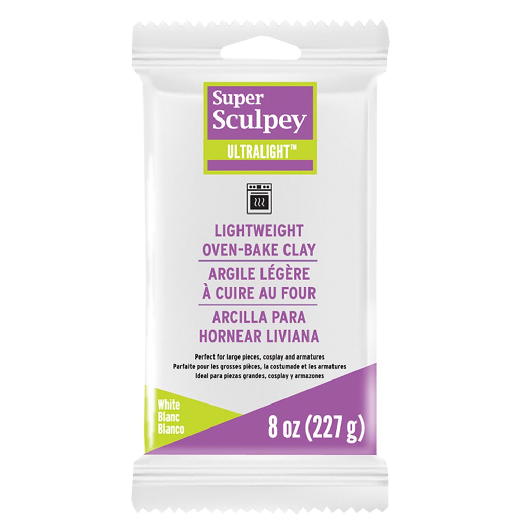 Super Sculpey UltraLight - White, 8 oz (226 g)