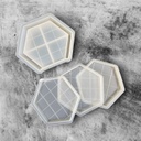 Hexagonal Mosaic Coaster Silicone Mould Set