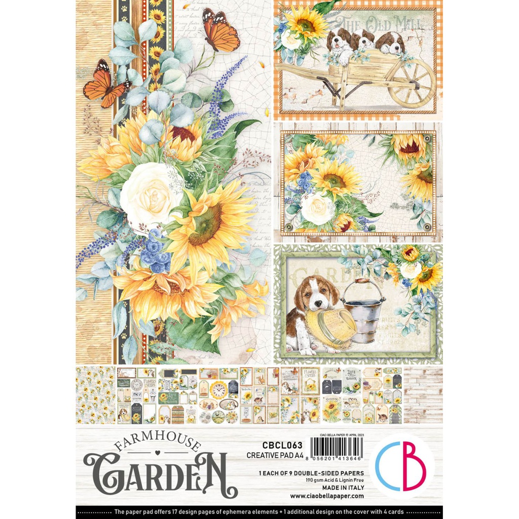 A4 Creative Pad Farmhouse Garden