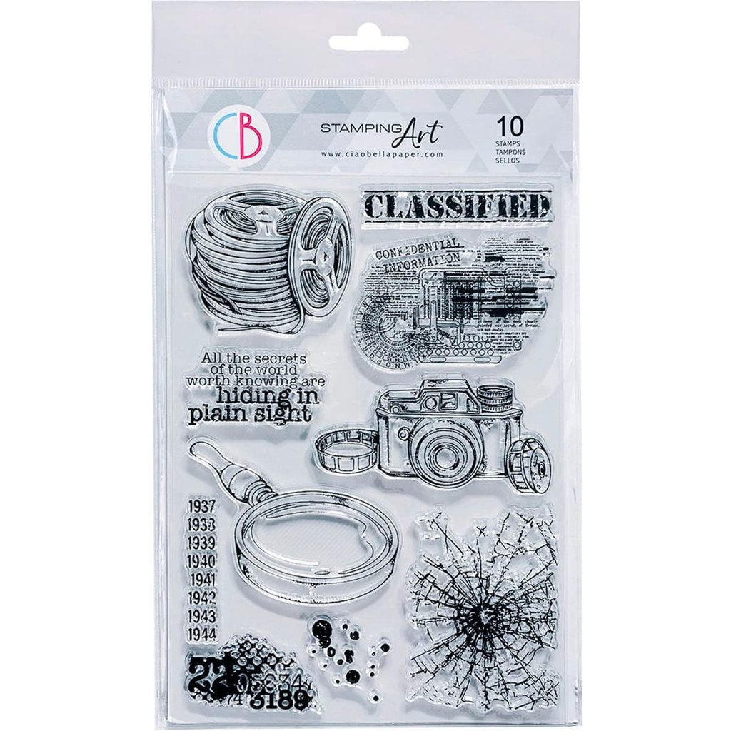 Ciao Bella Clear Stamp Set 6" x 8" - Classified 