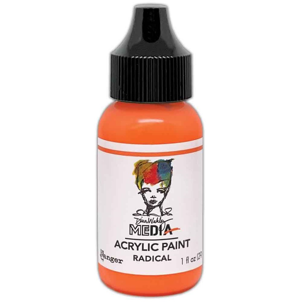 Dina Wakley Media Neon Paints 1oz. - Radical