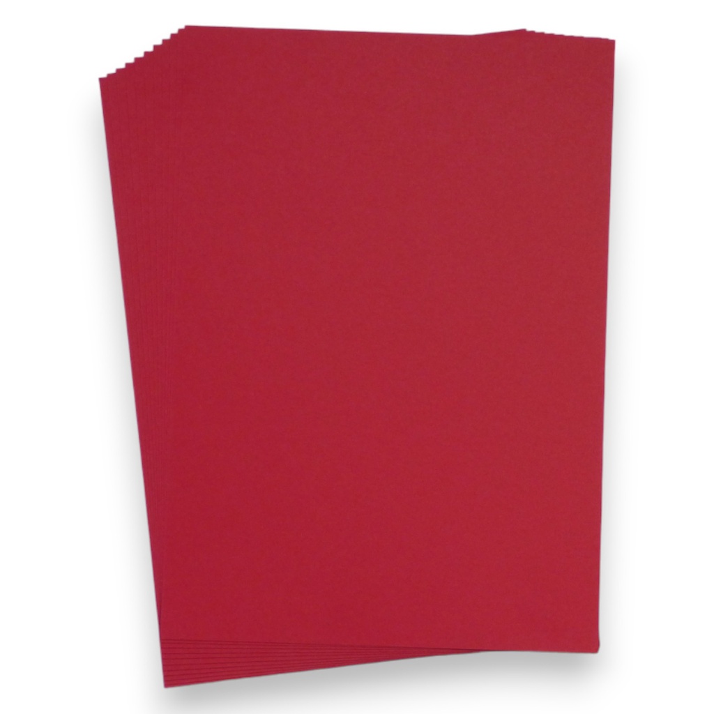 Christmas Red A4 Cardstock 250gsm Pack of 10 sheets