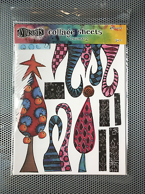 Dylusions Collage Sheets Christmas #2- 8.5" X 11" (15 Sheets)