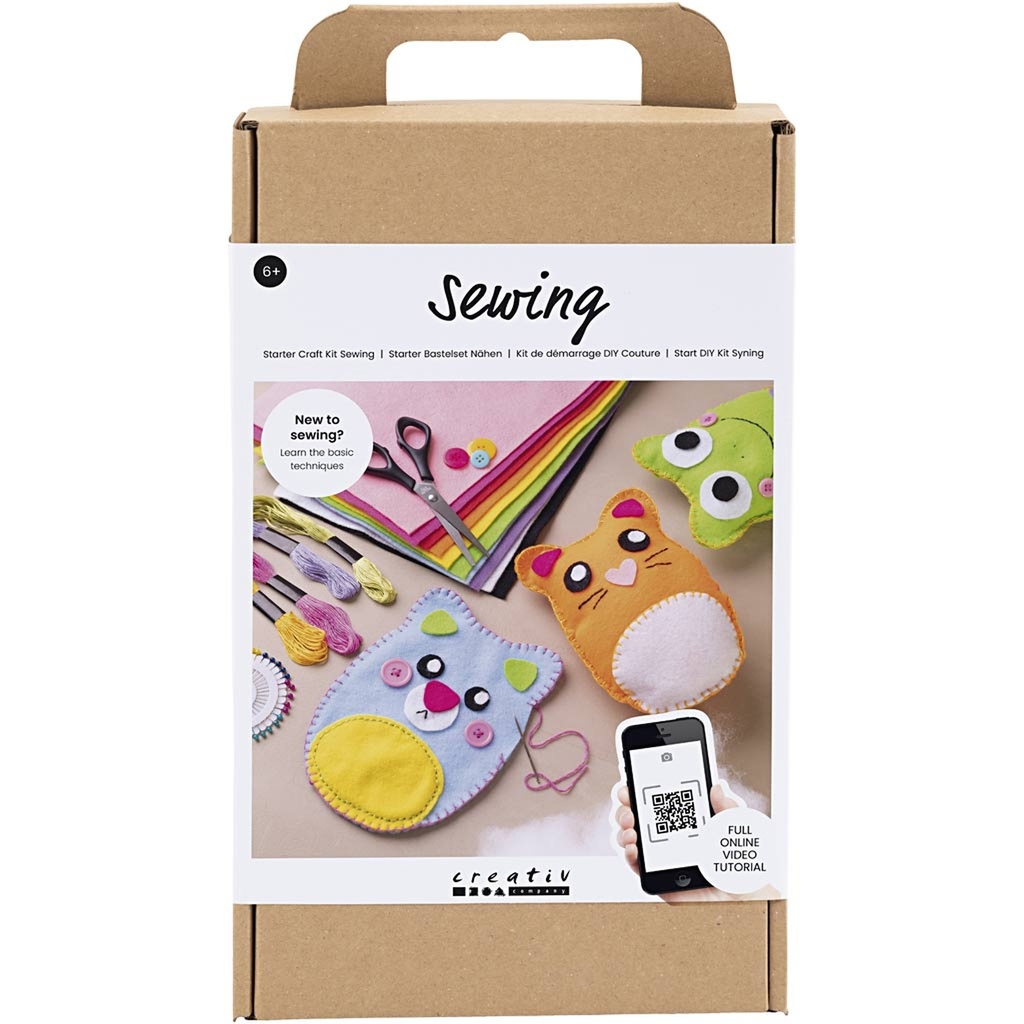 Starter Craft Kit Sewing, Teddy bears, 1 pack