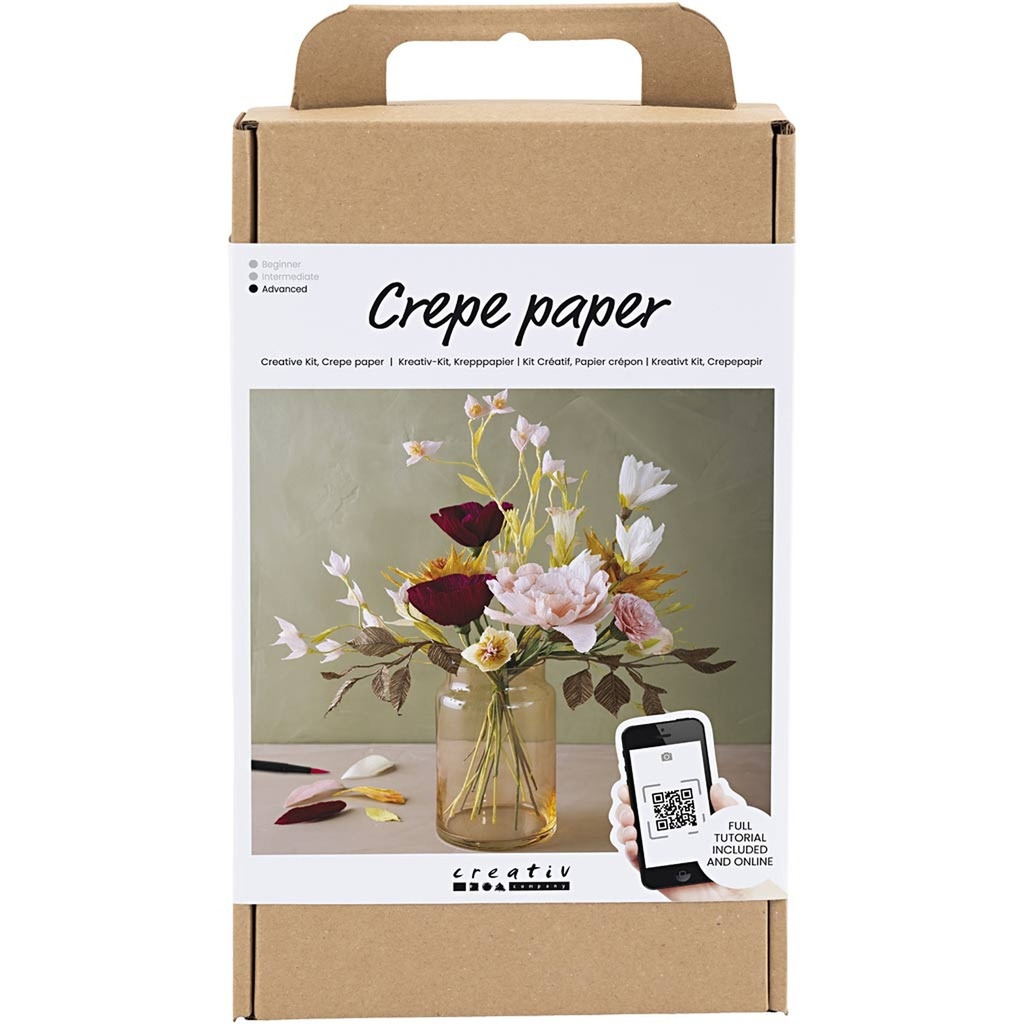 Craft Kit Crepe Paper, Bouquet, Crêpe ratio: 180%, 105 g, 1 pack